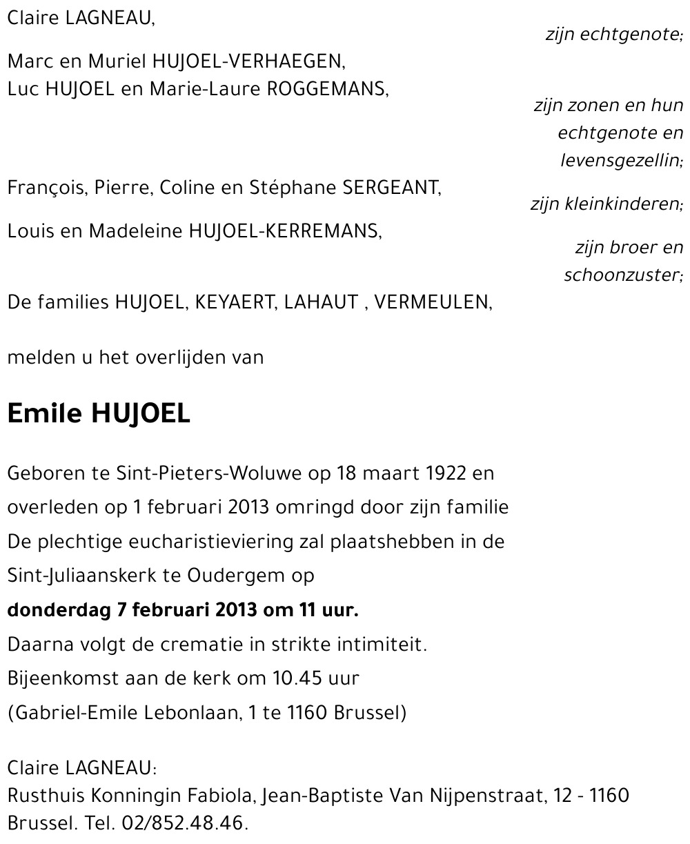 Emile HUJOEL