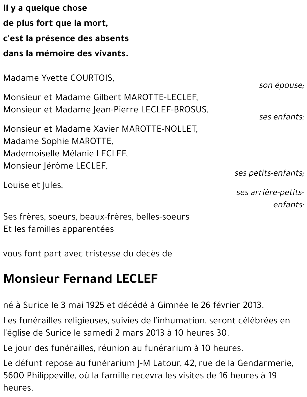 Fernand LECLEF