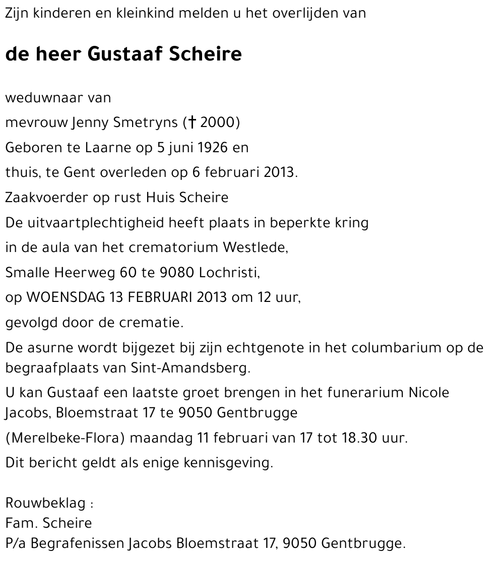 Gustaaf Scheire