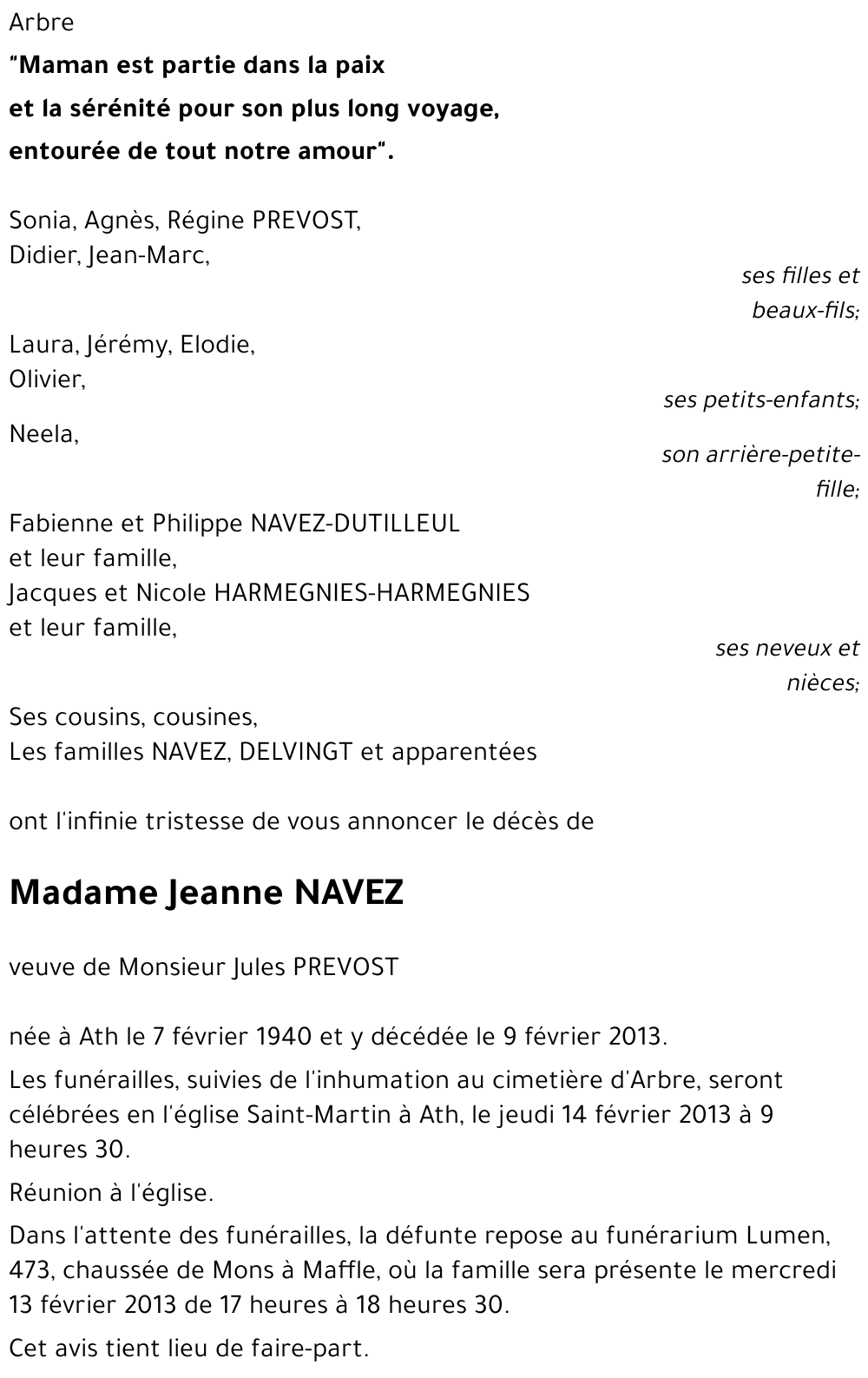 Jeanne NAVEZ