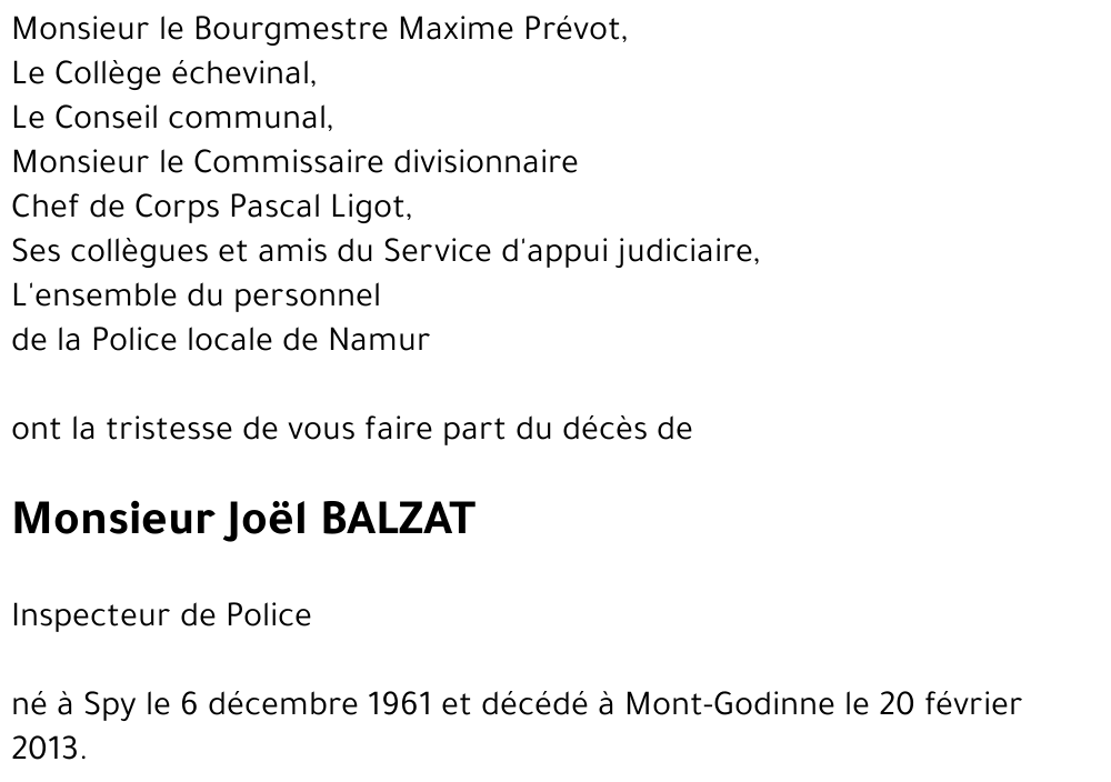 Joël BALZAT