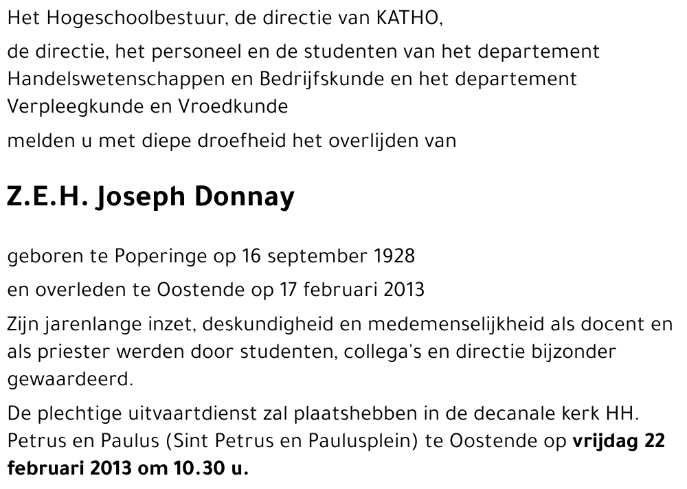 Joseph DONNAY