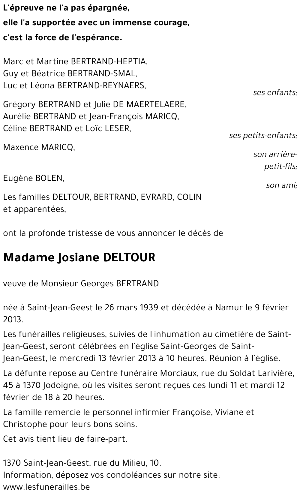 Josiane DELTOUR