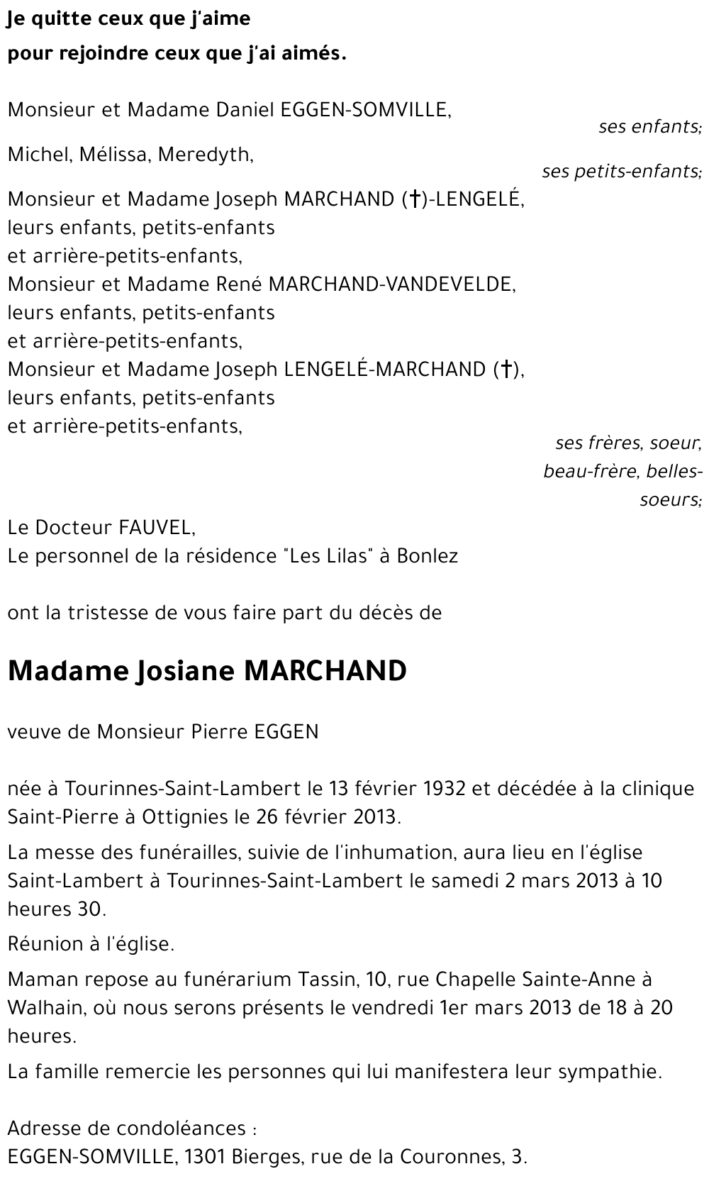 Josiane MARCHAND