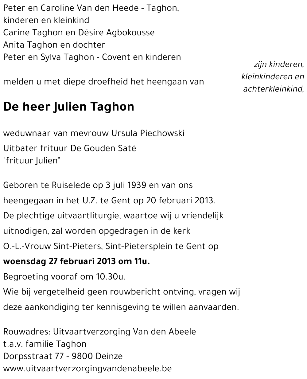 Julien Taghon