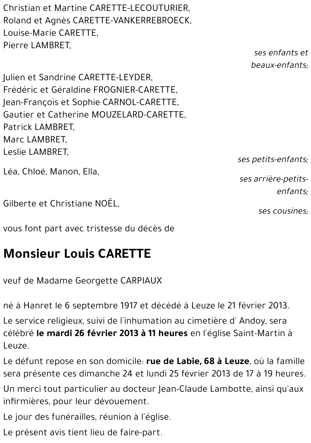 Louis CARETTE