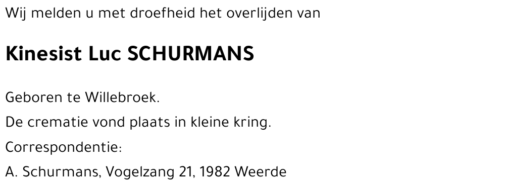 Luc SCHURMANS