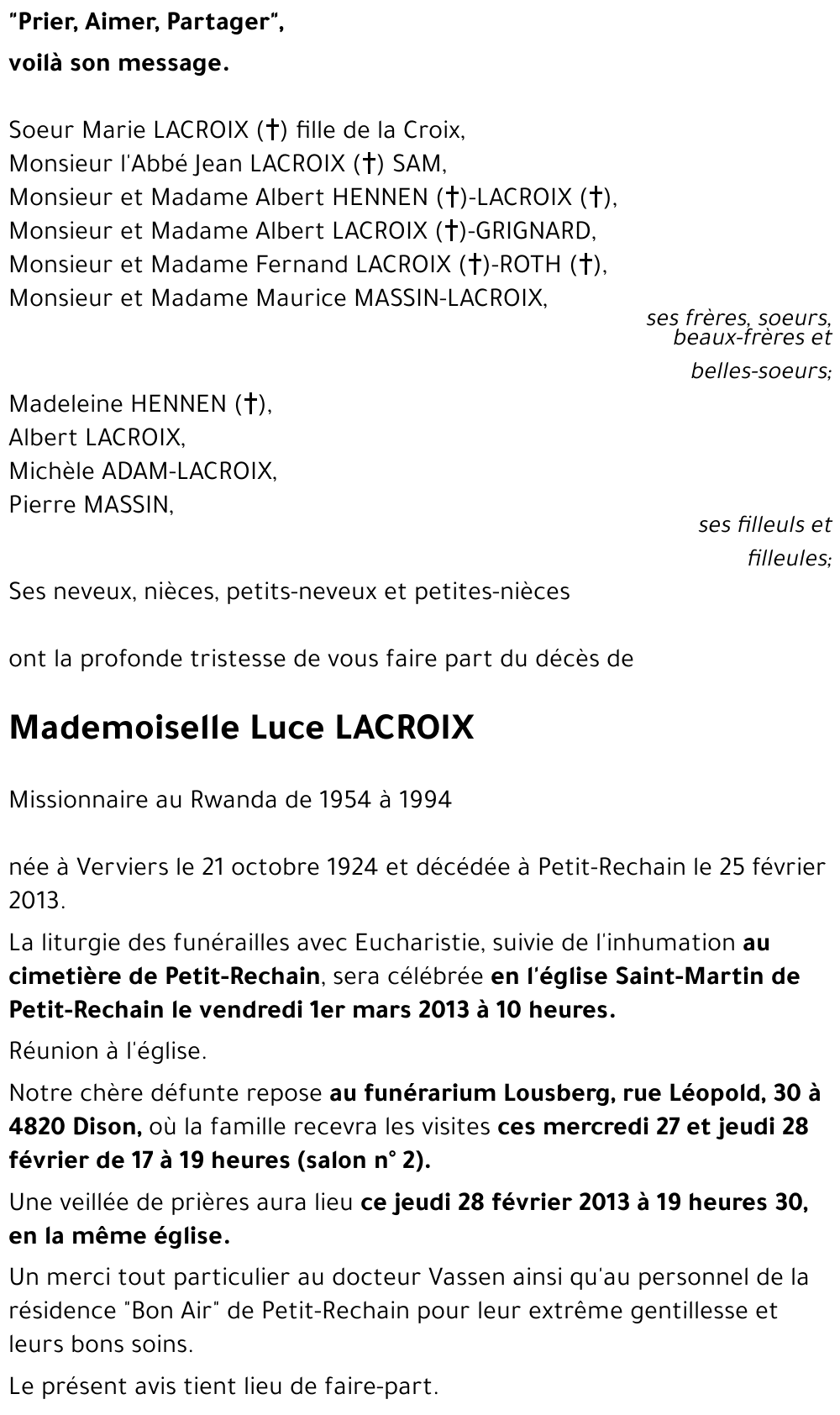 Luce LACROIX