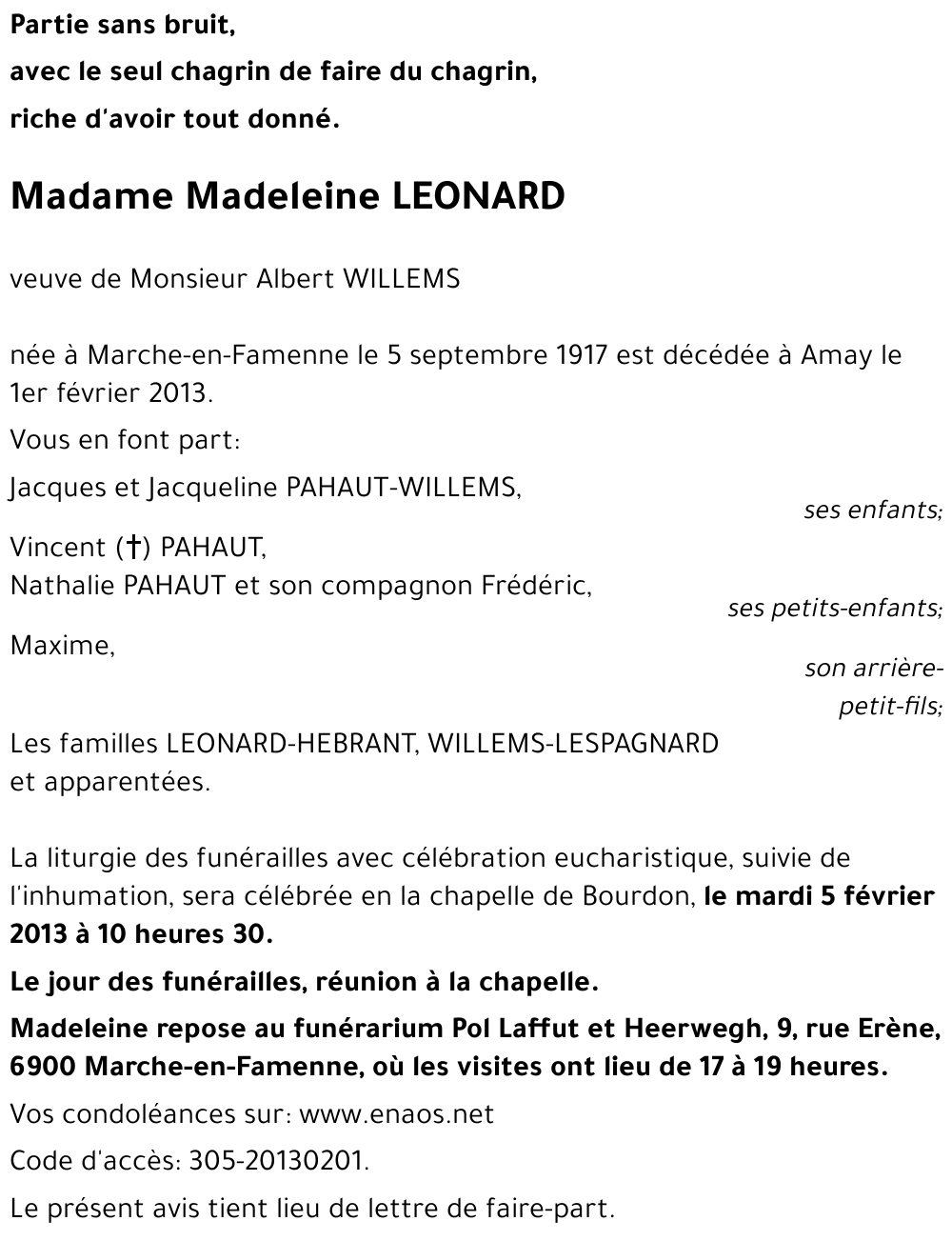 Madeleine LEONARD