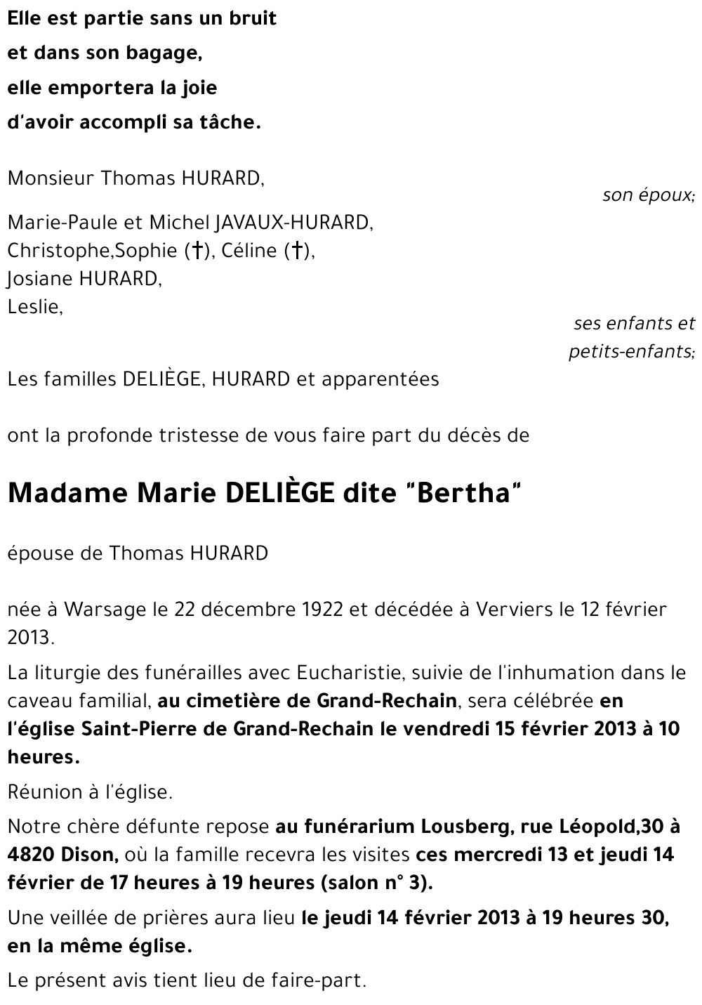 Marie dite 