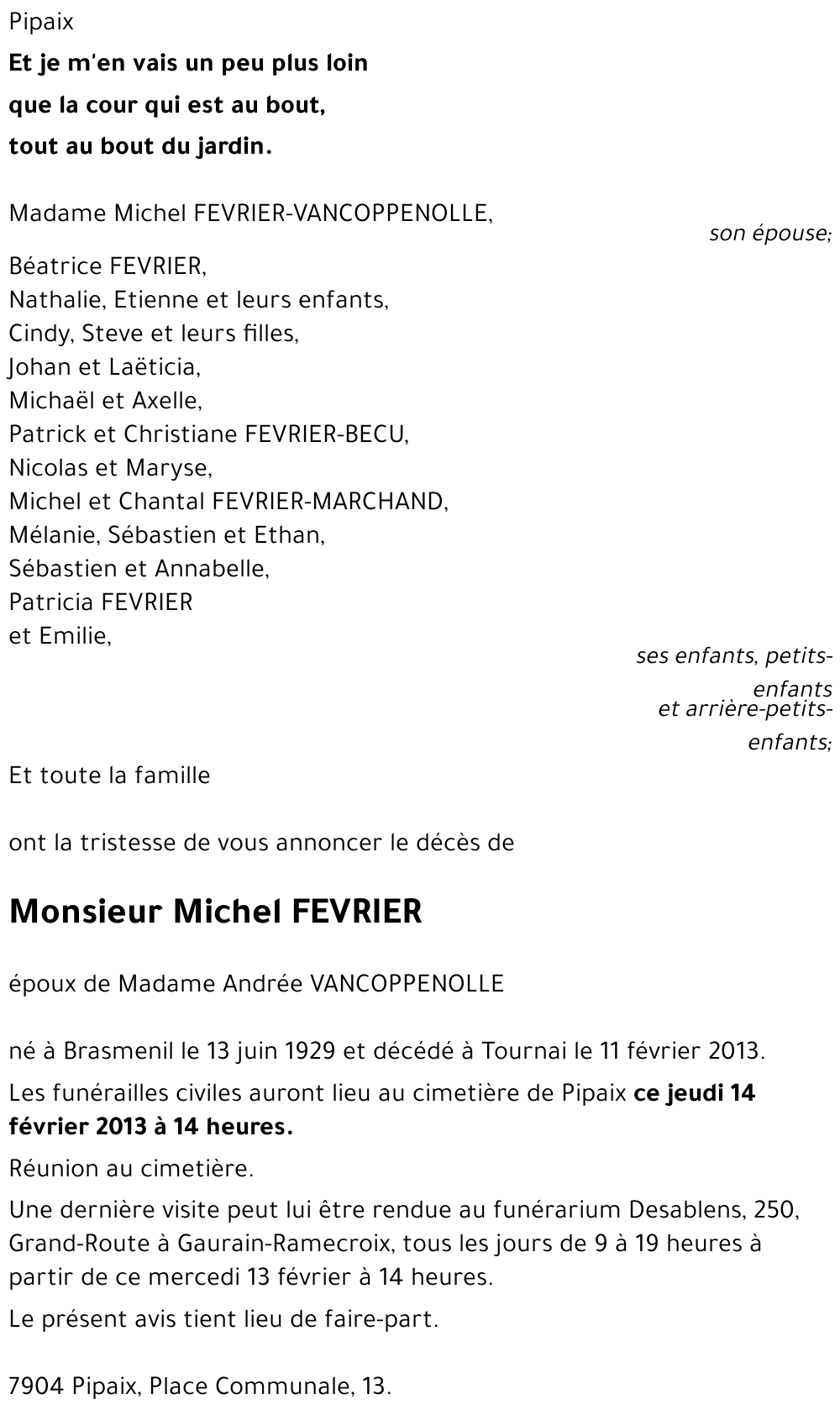 Michel FEVRIER