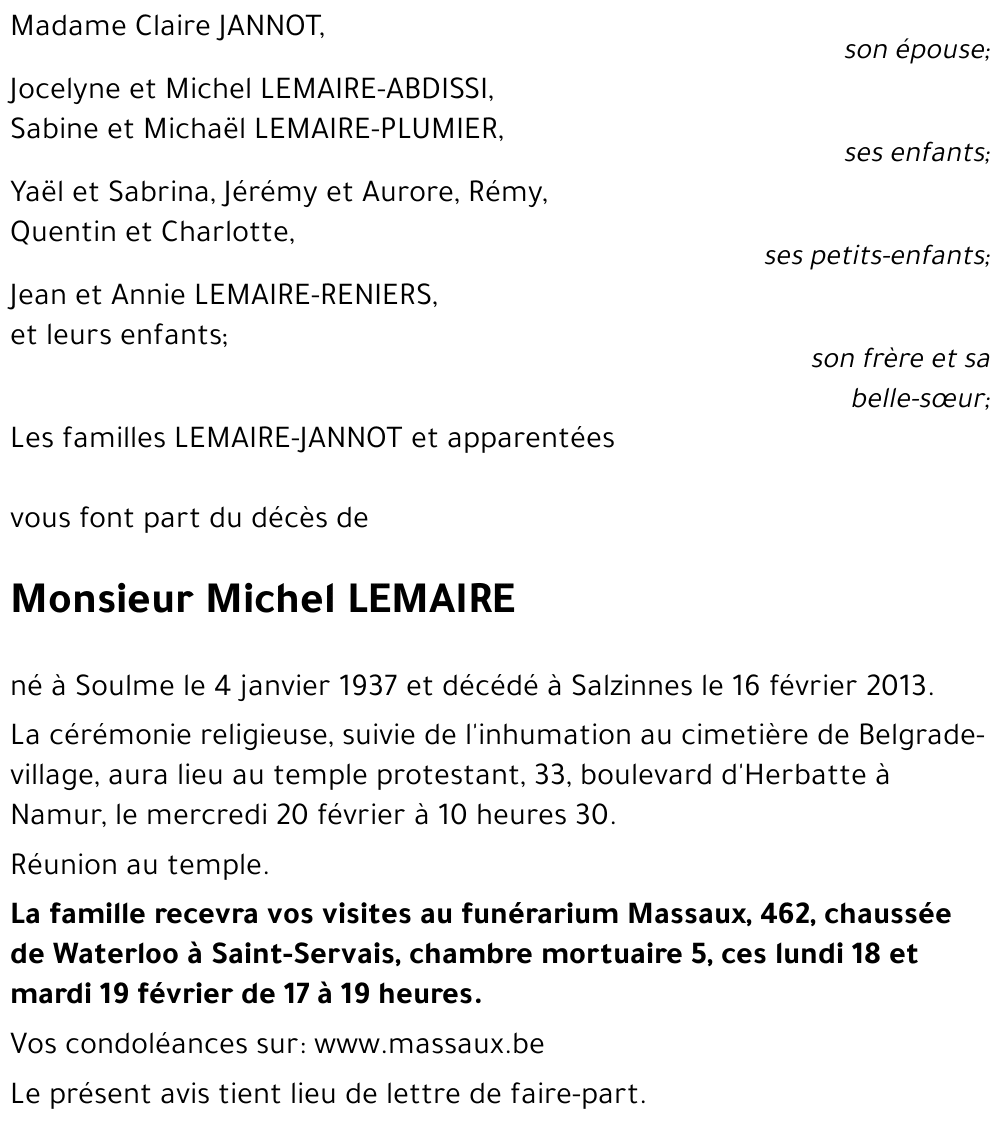 Michel LEMAIRE