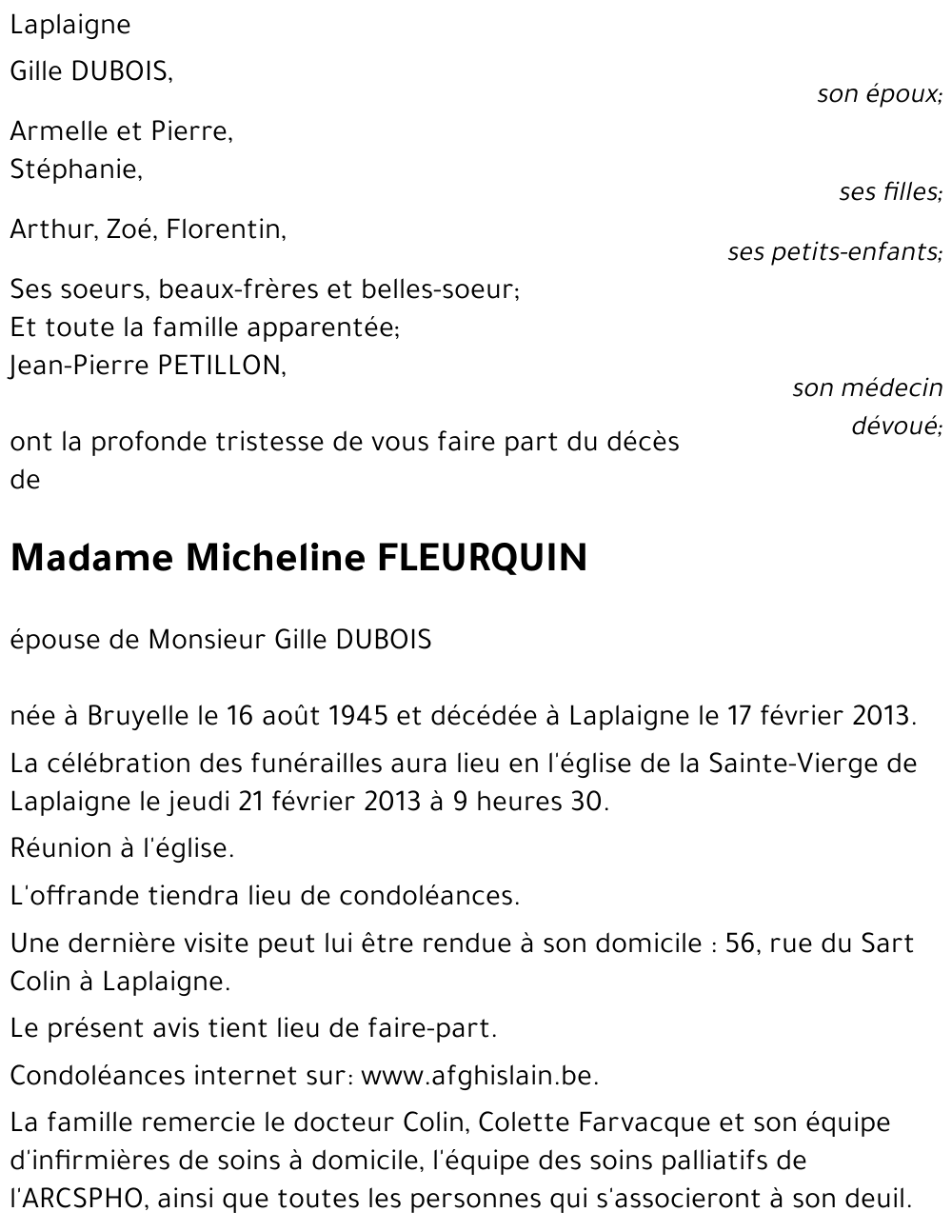 Micheline FLEURQUIN