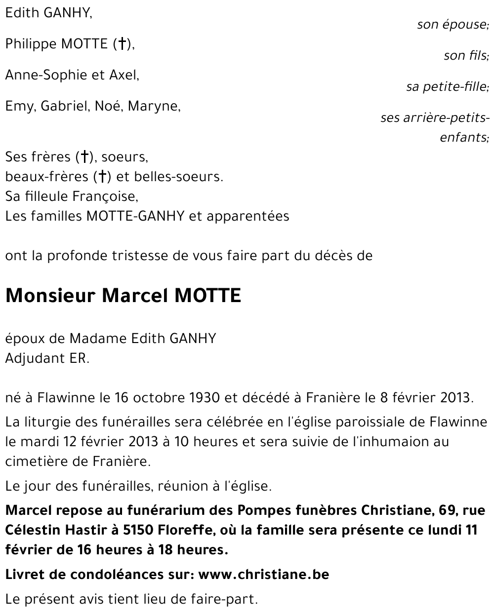 MOTTE Marcel