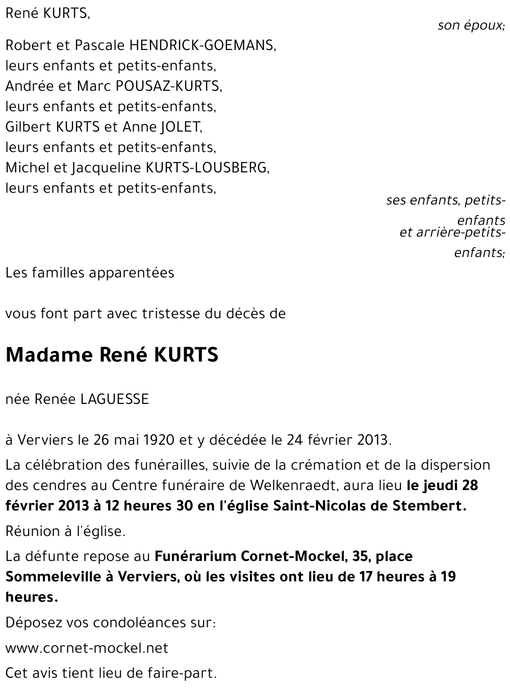 Renée LAGUESSE