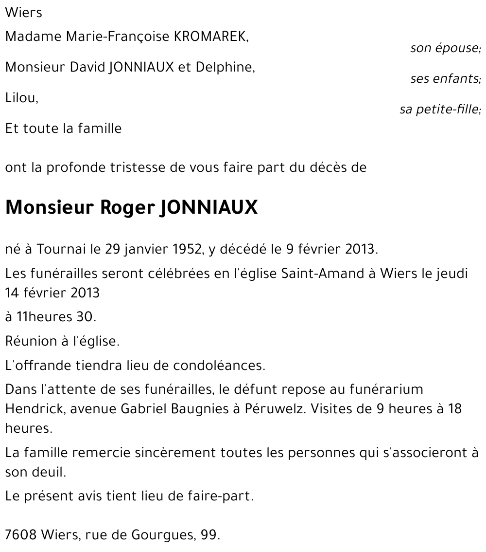 Roger JONNIAUX