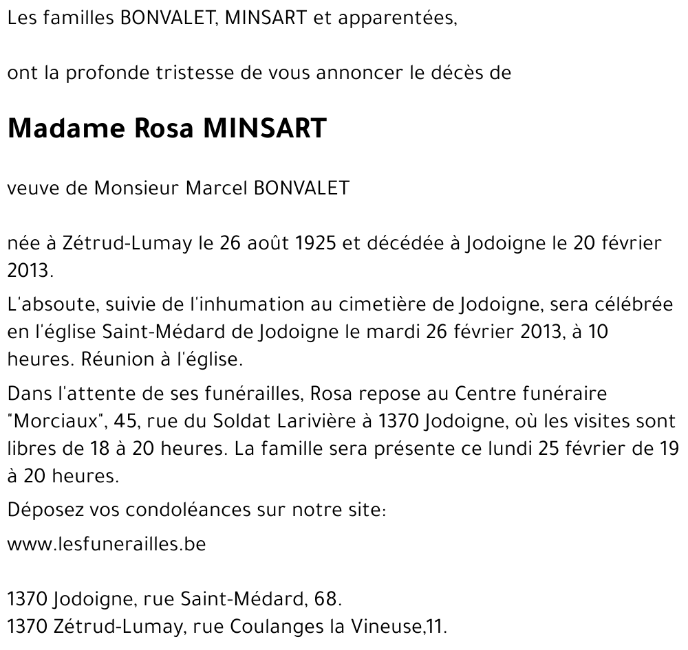 Rosa MINSART