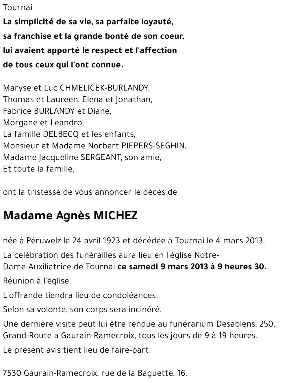 Agnès MICHEZ