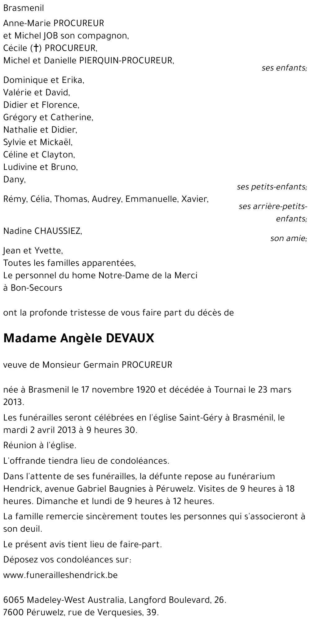 Angèle DEVAUX