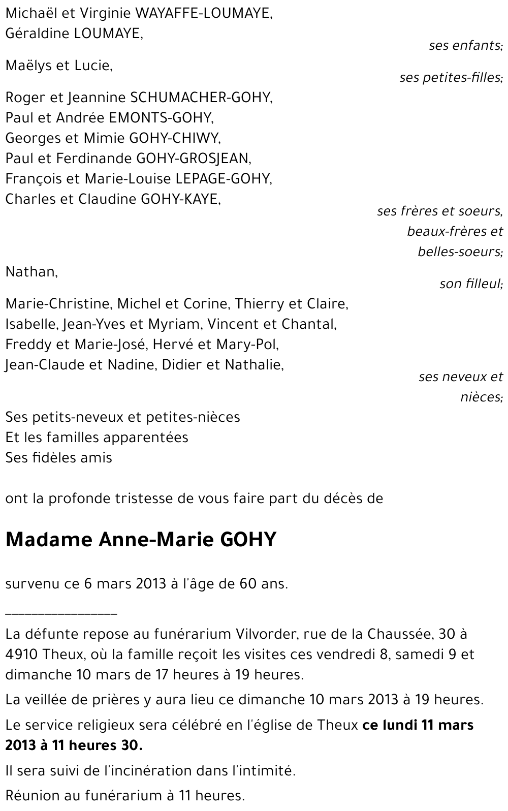 Anne-Marie GOHY