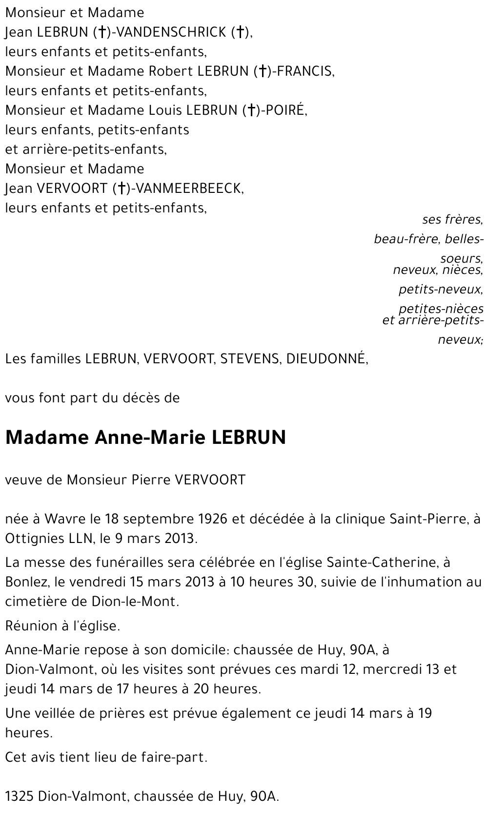 Anne-Marie LEBRUN