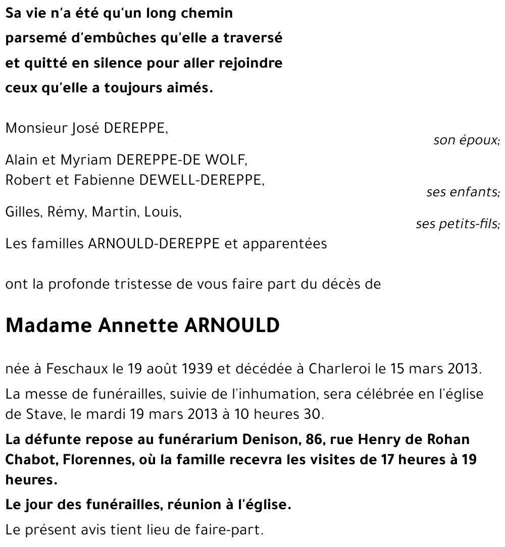 Annette ARNOULD