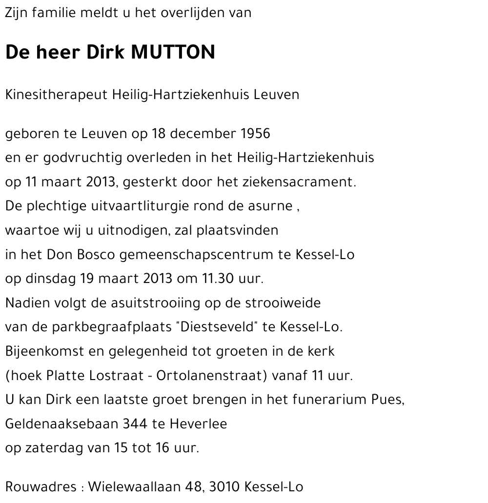 Dirk MUTTON