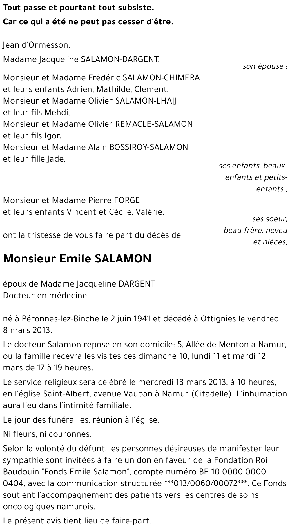 Emile SALAMON