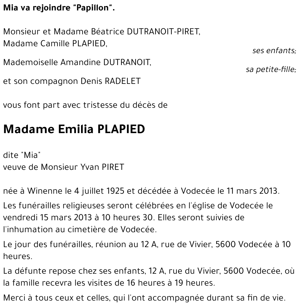 Emilia PLAPIED