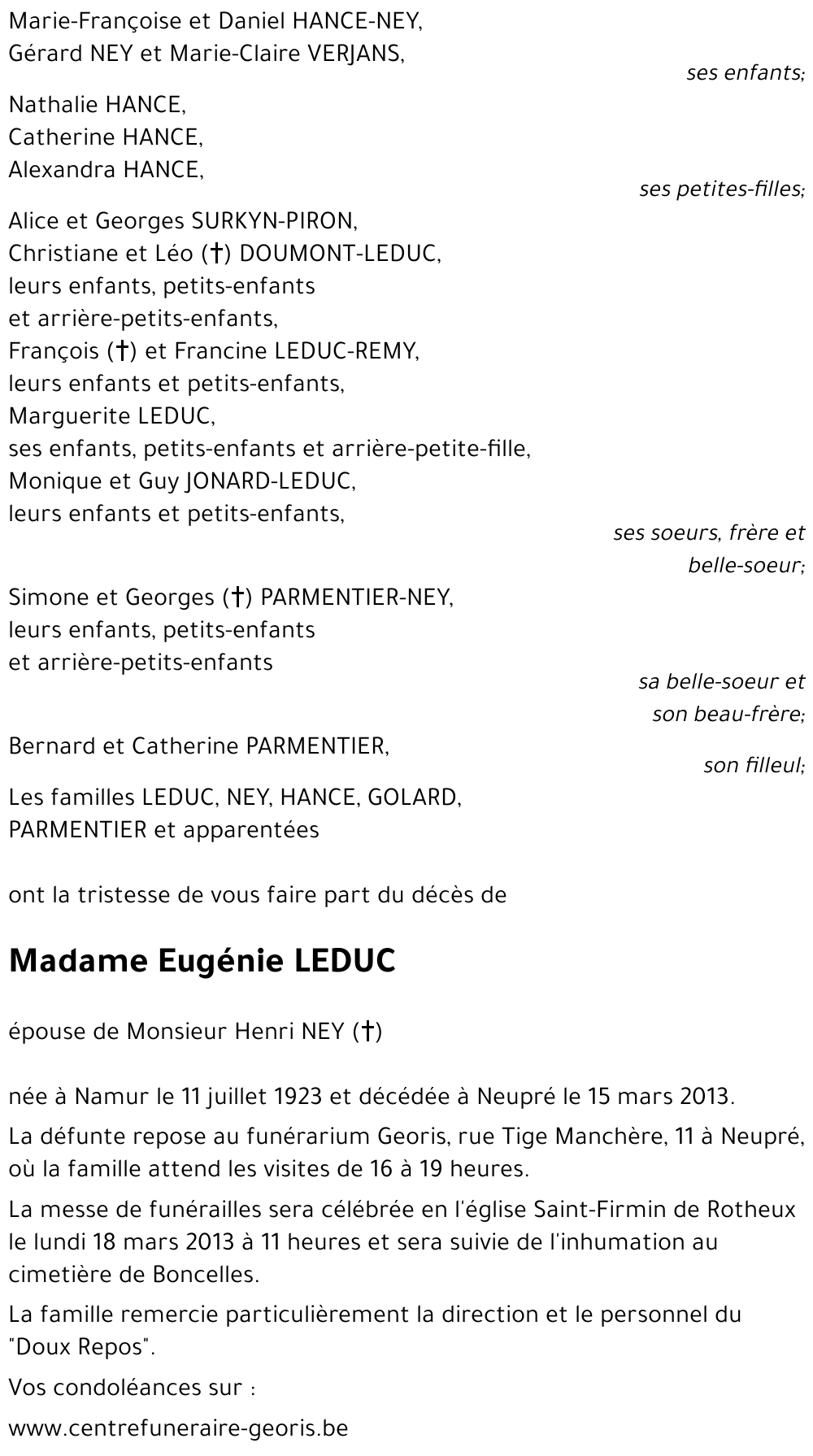 Eugénie LEDUC
