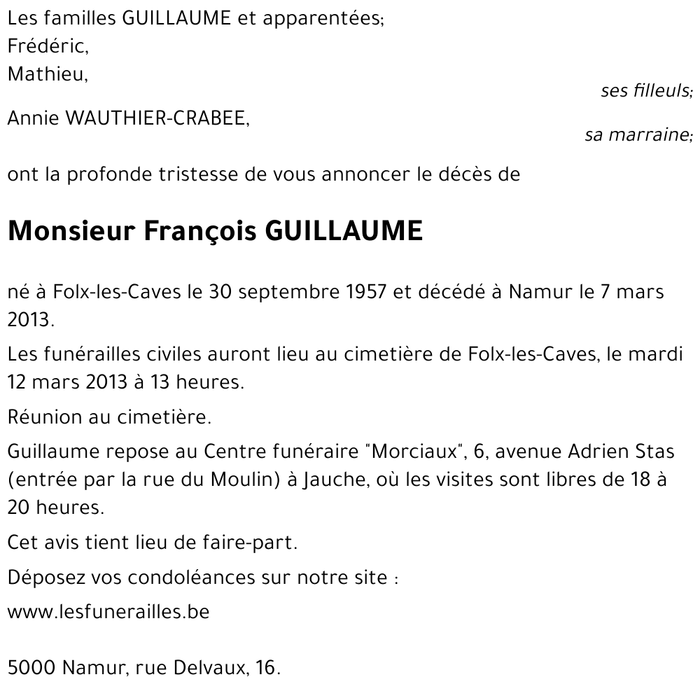François GUILLAUME