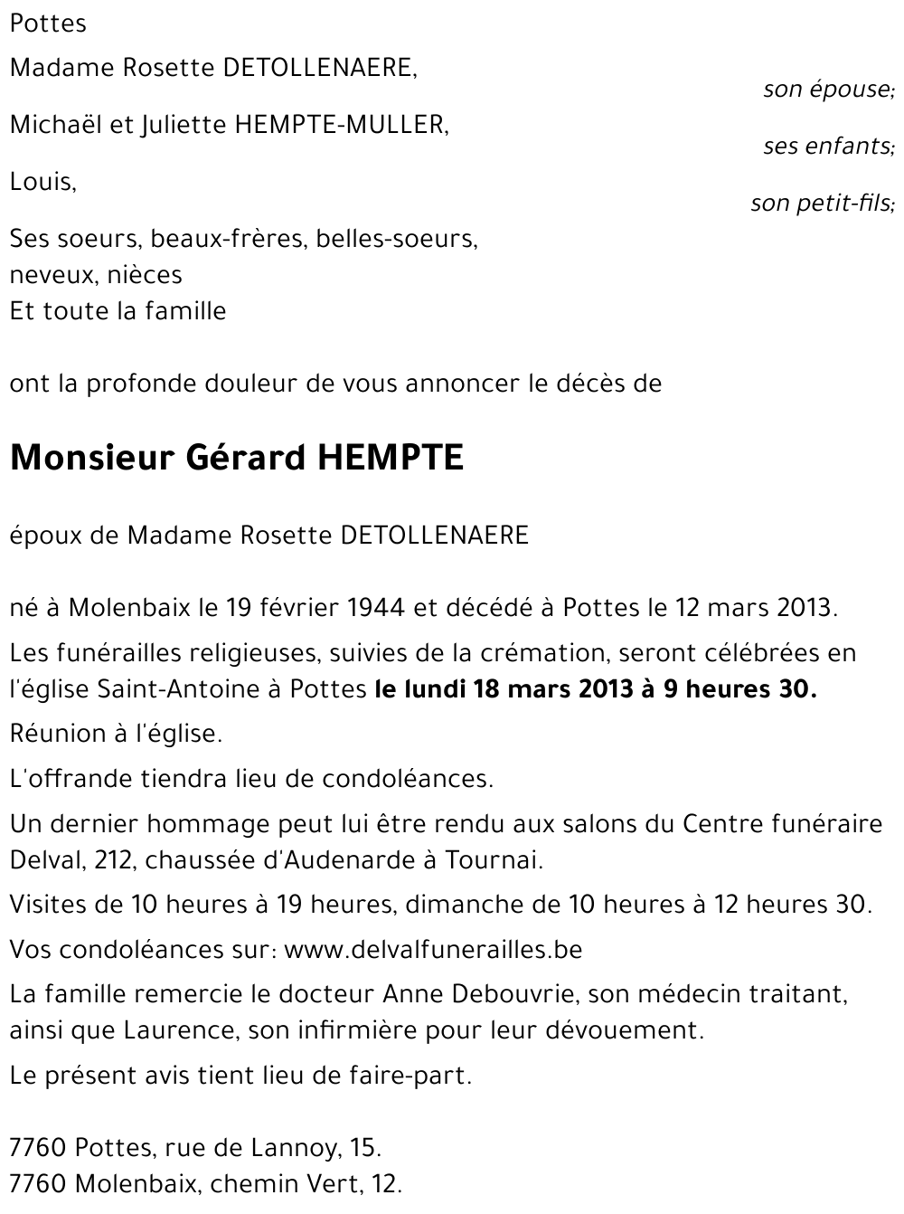 Gérard HEMPTE