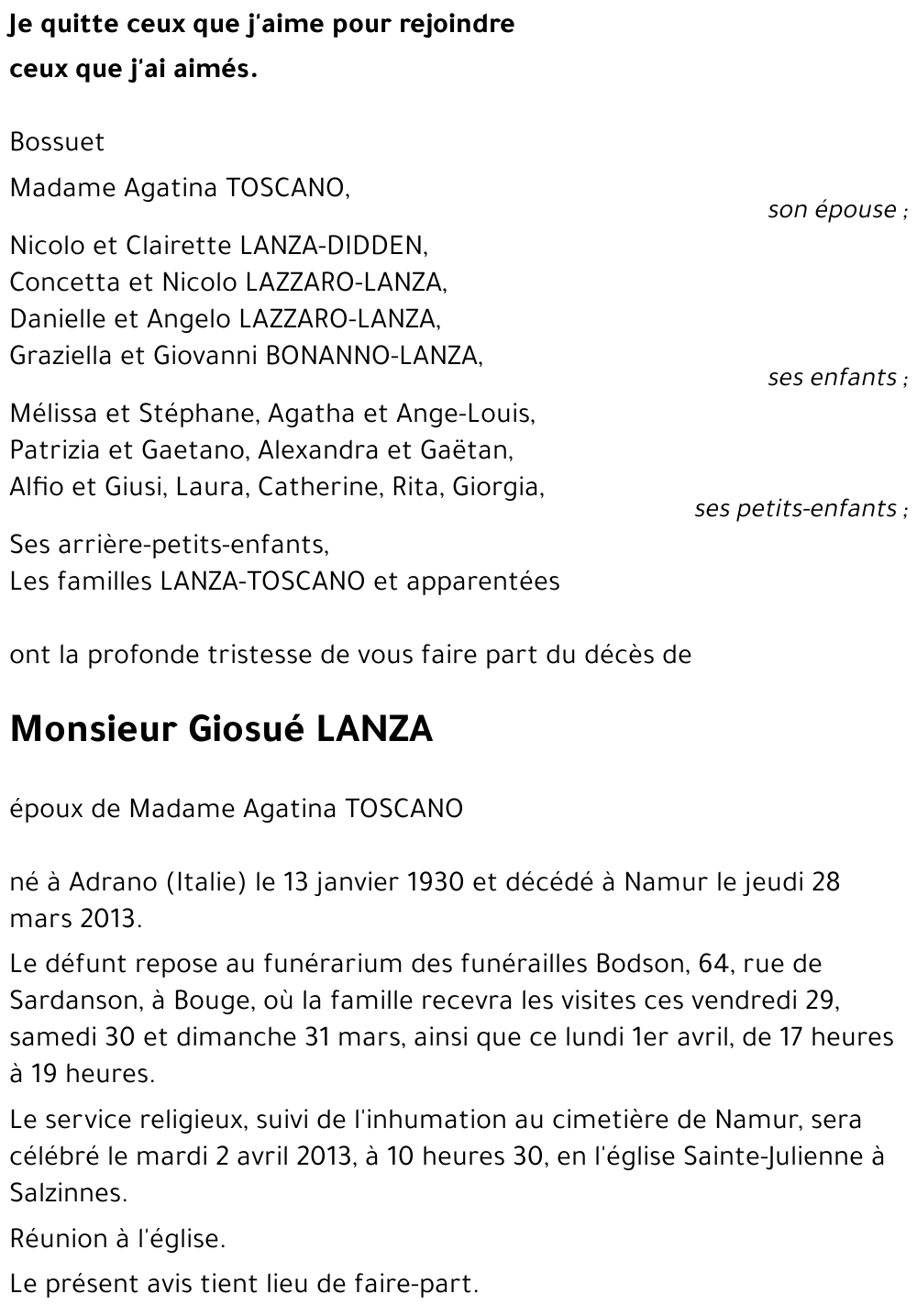 Giosué LANZA