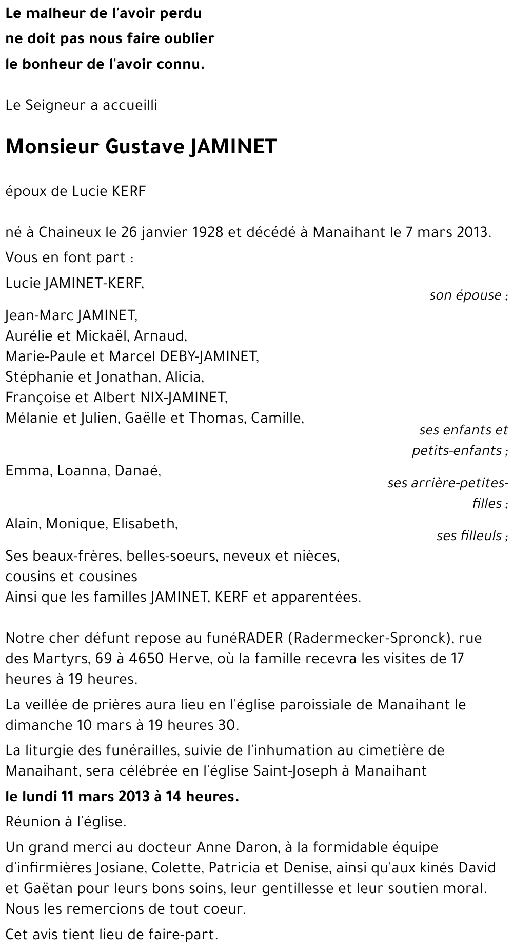 Gustave JAMINET