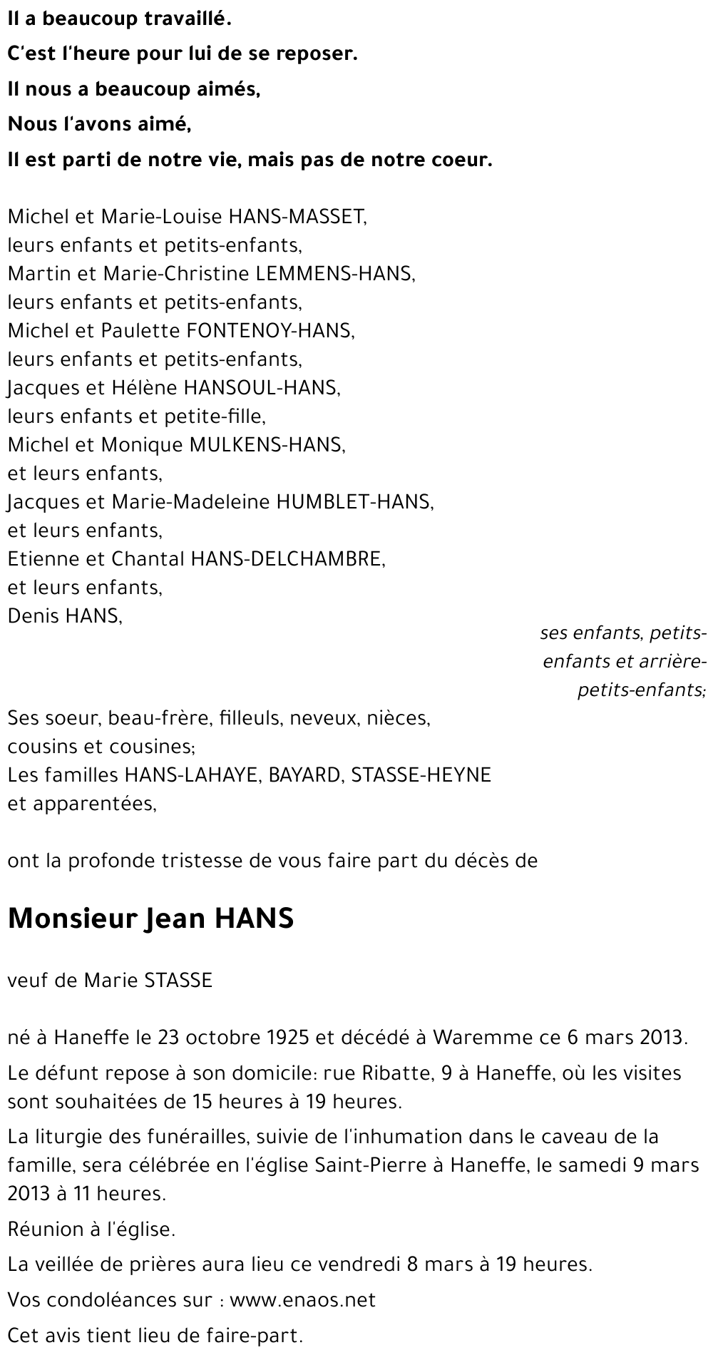 Jean HANS