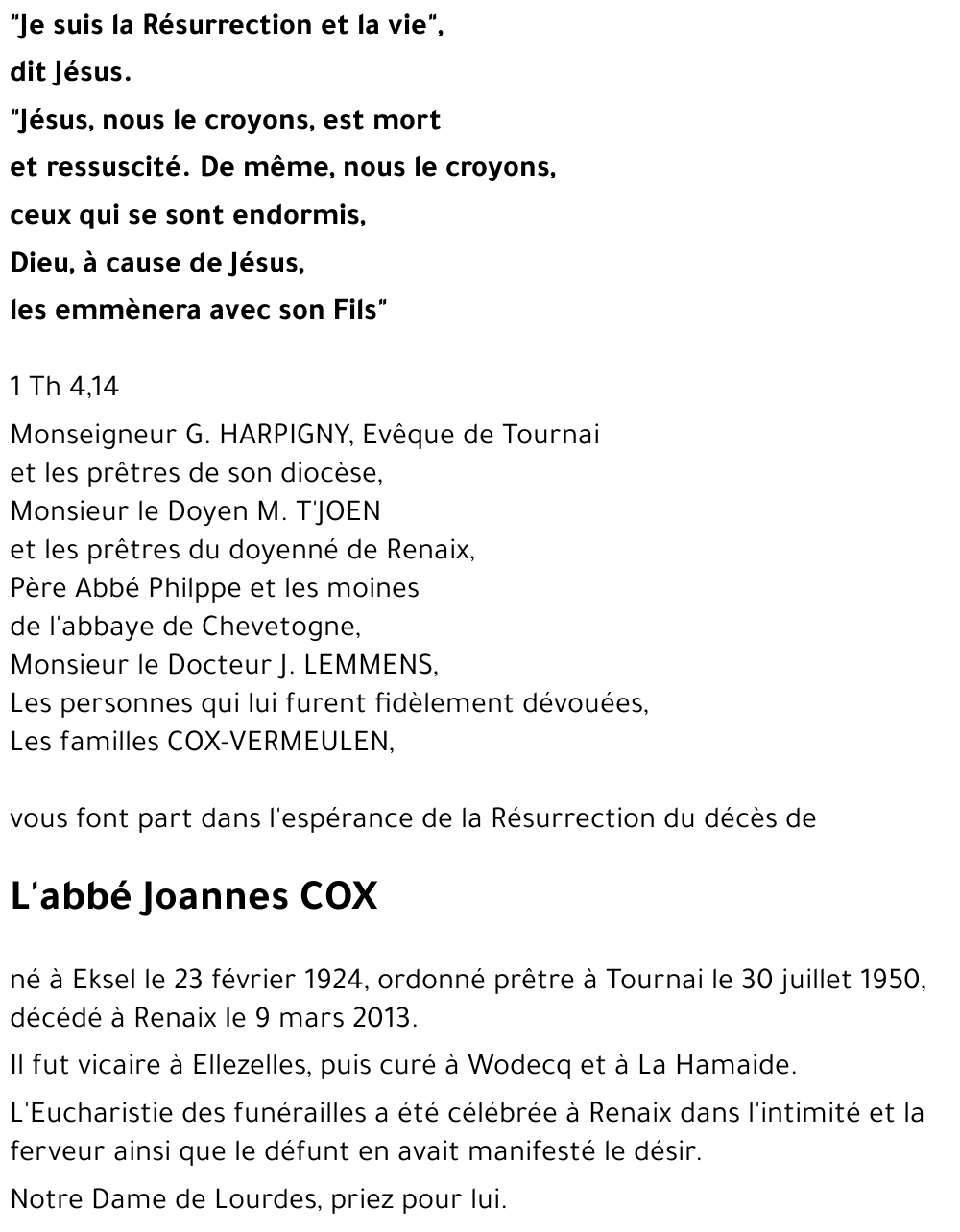 Joannes COX