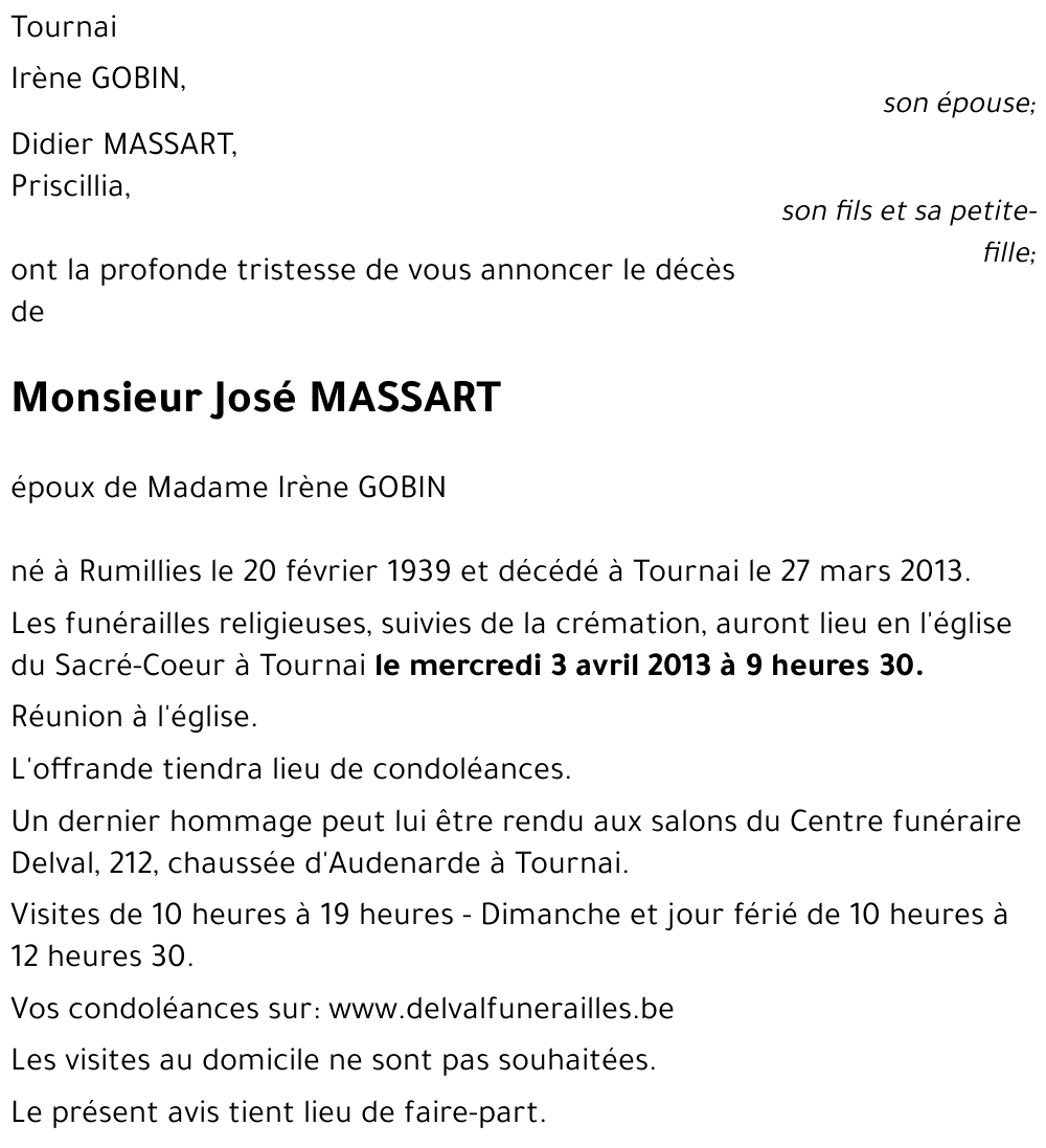 José MASSART