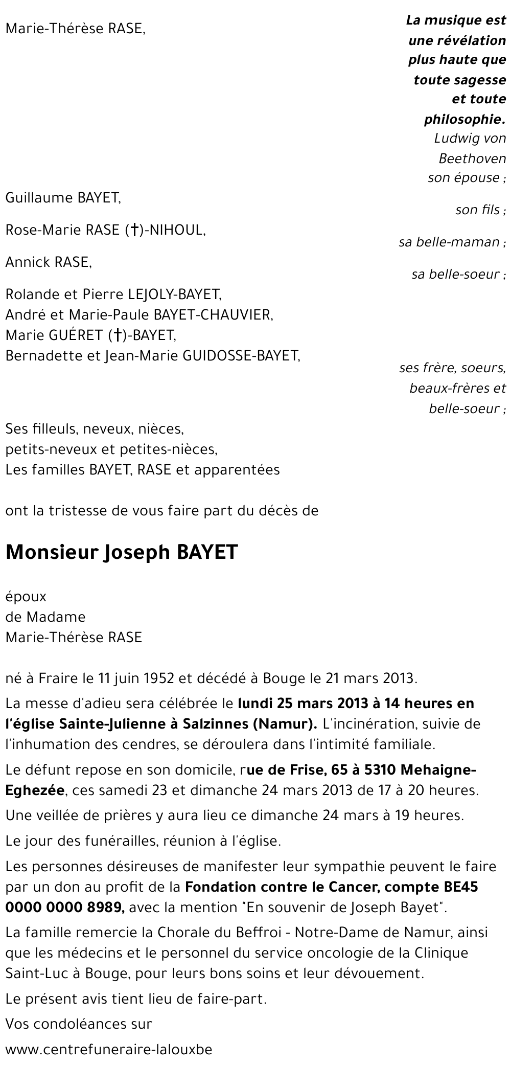 Joseph BAYET