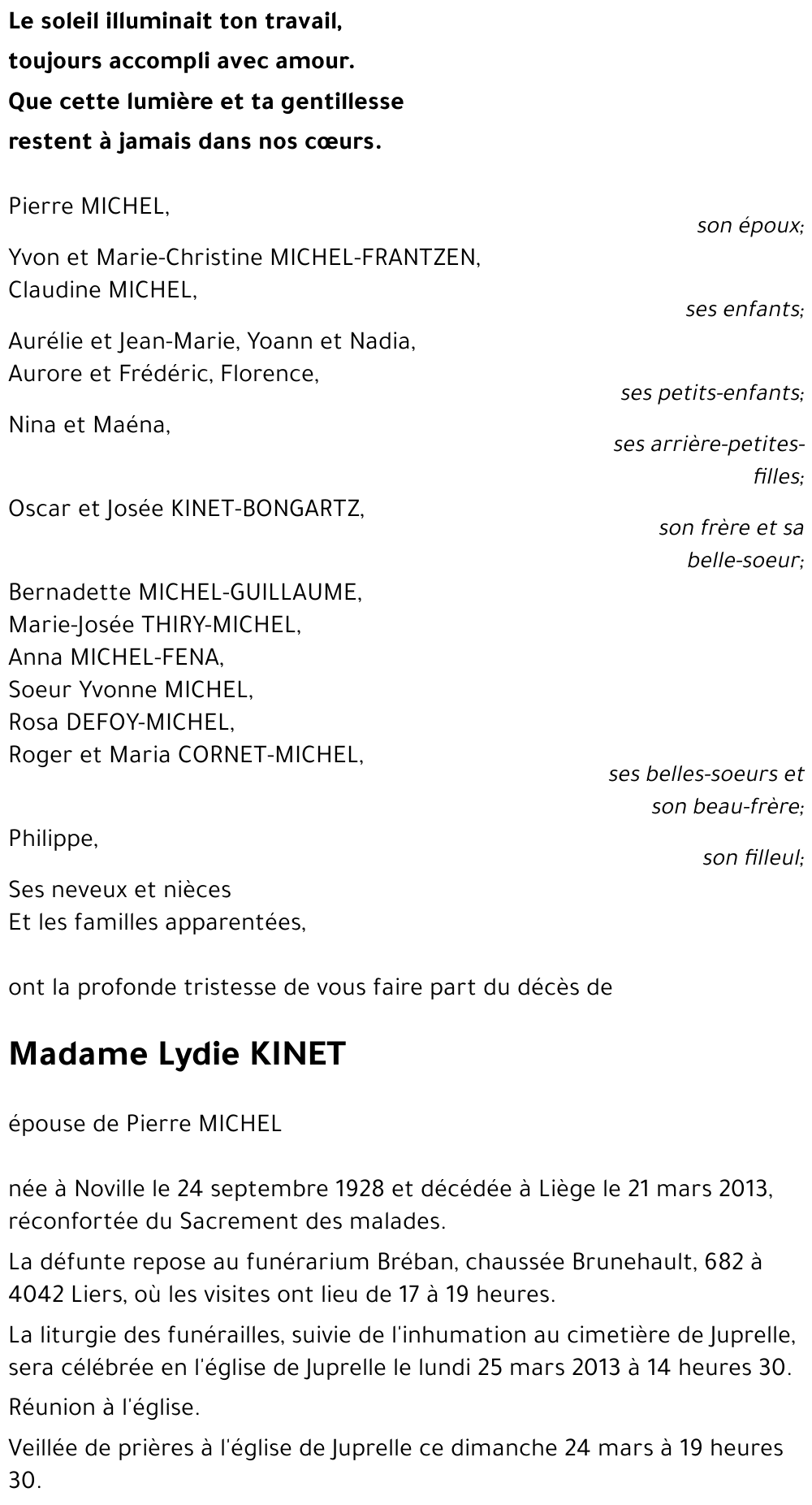 Lydie KINET