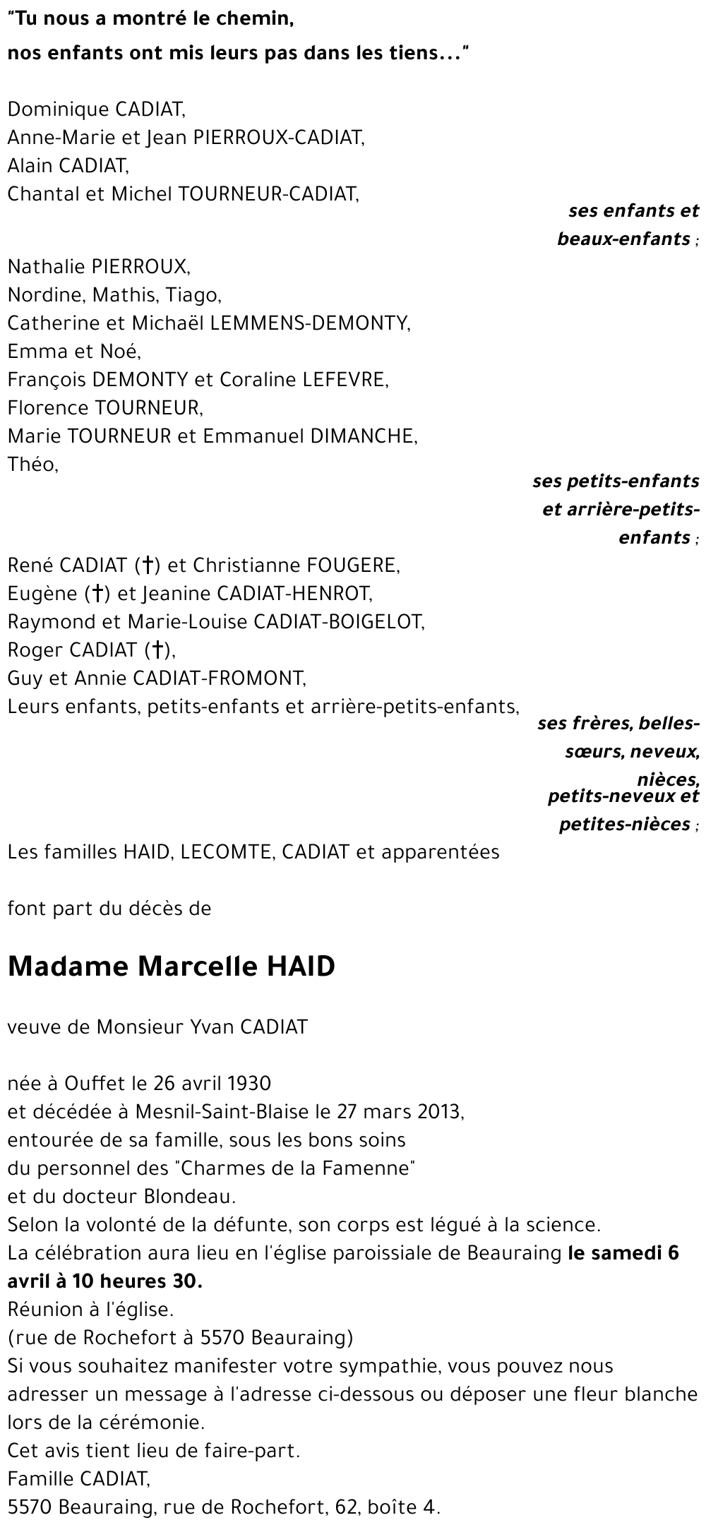 Marcelle HAID