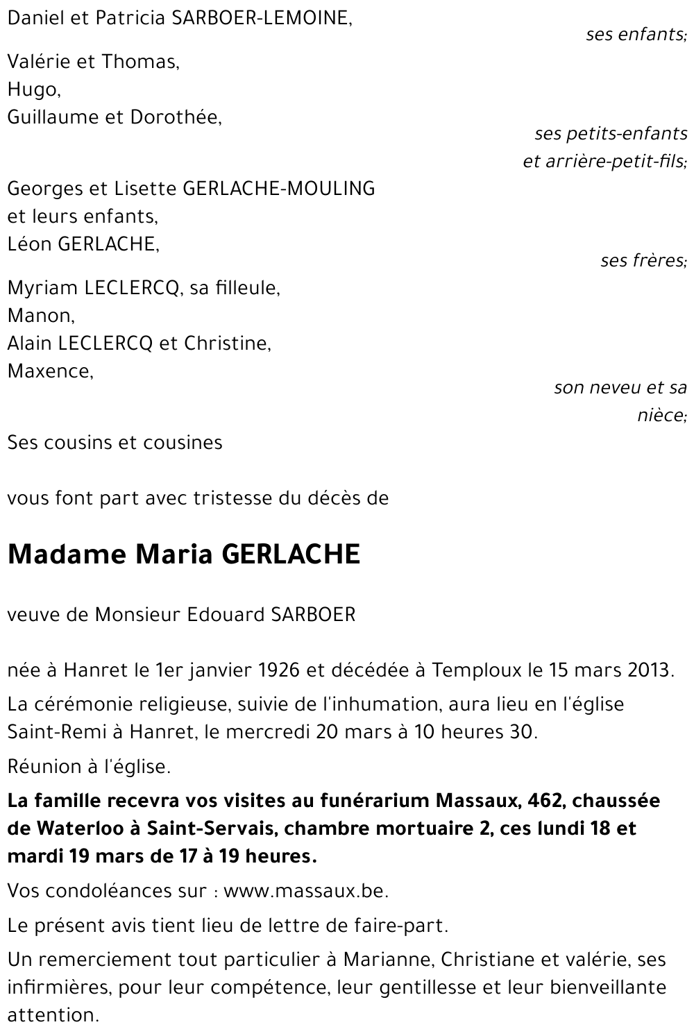 Maria GERLACHE