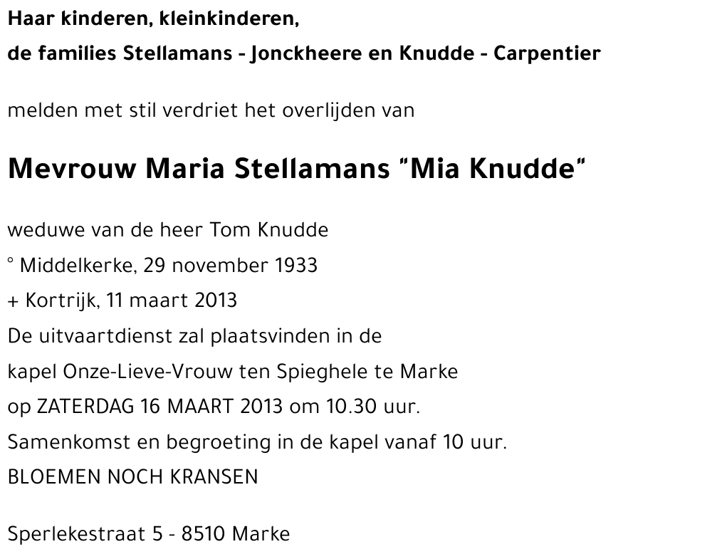 Maria Stellamans