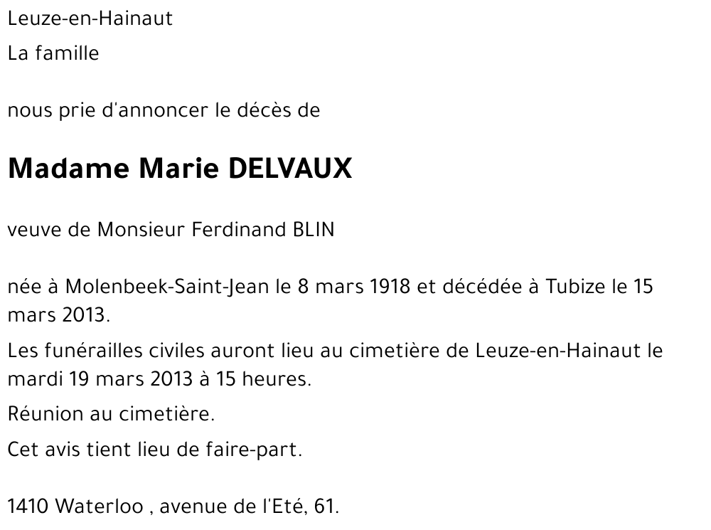 Marie DELVAUX