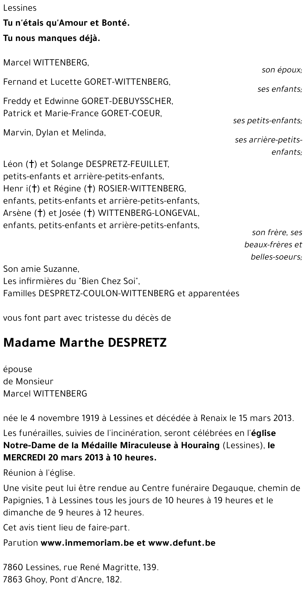 Marthe DESPRETZ