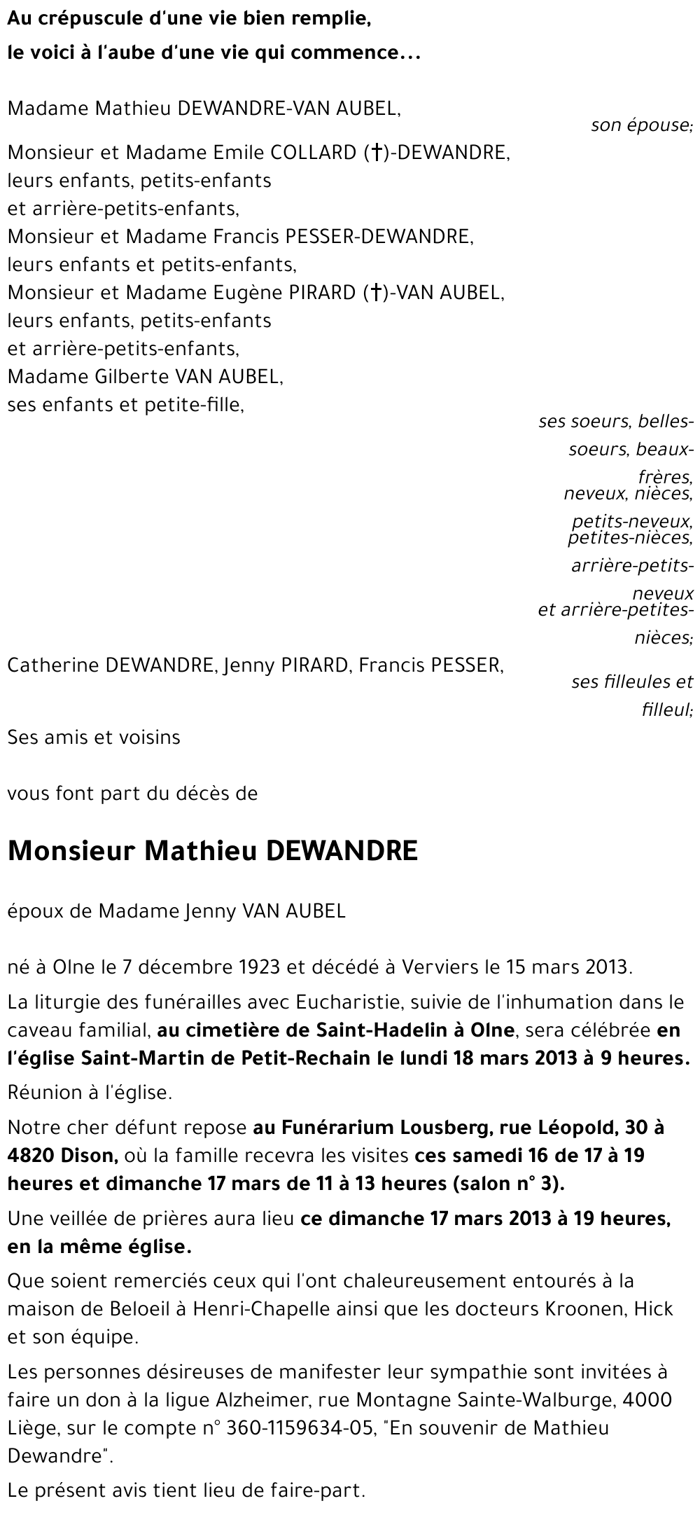 Mathieu DEWANDRE
