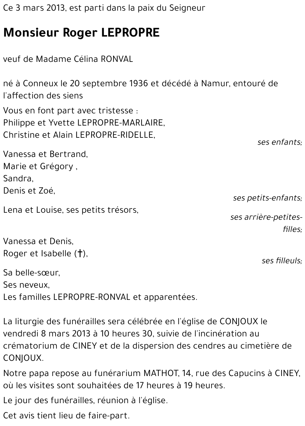 roger LEPROPRE