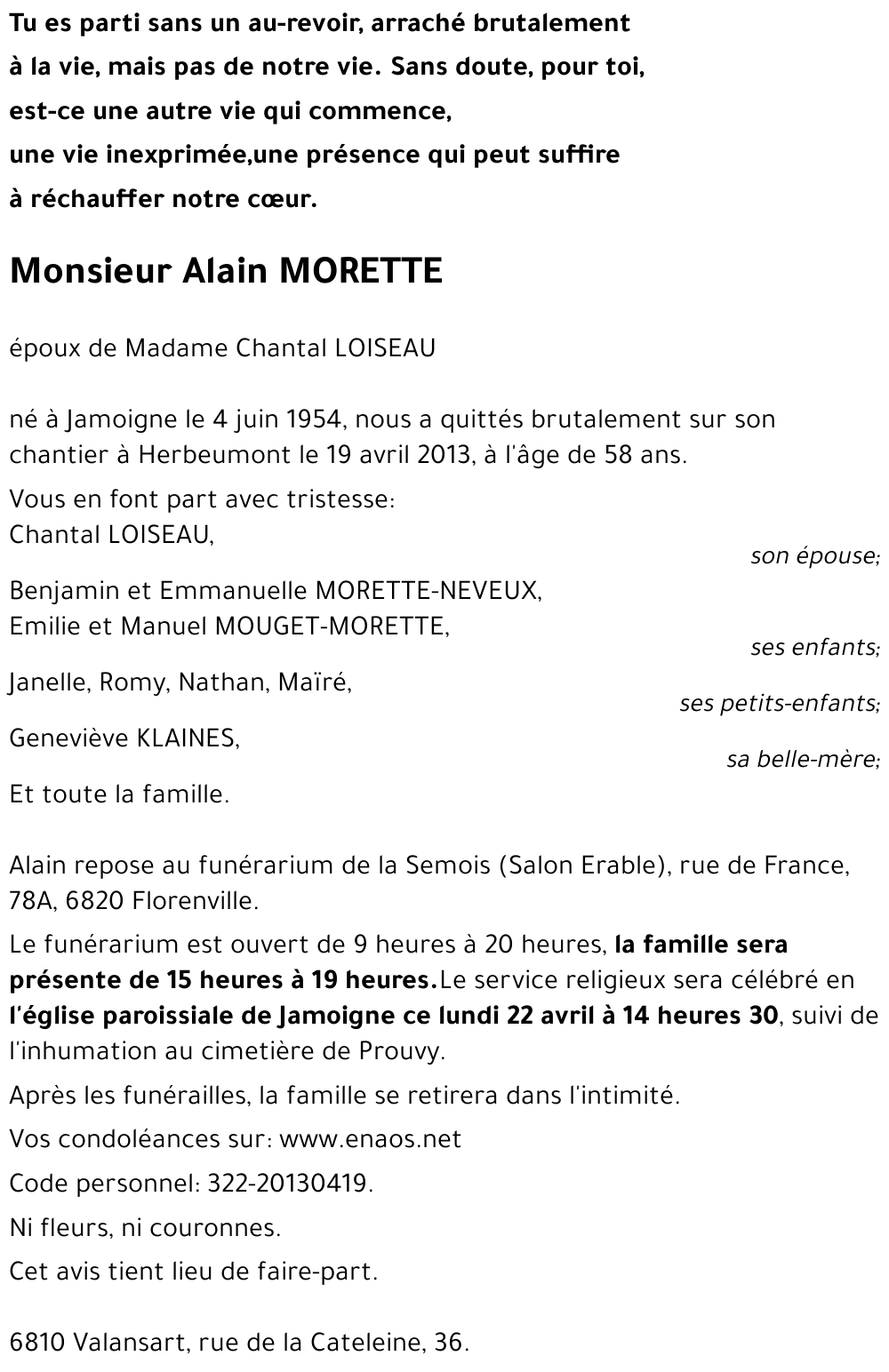 Alain MORETTE