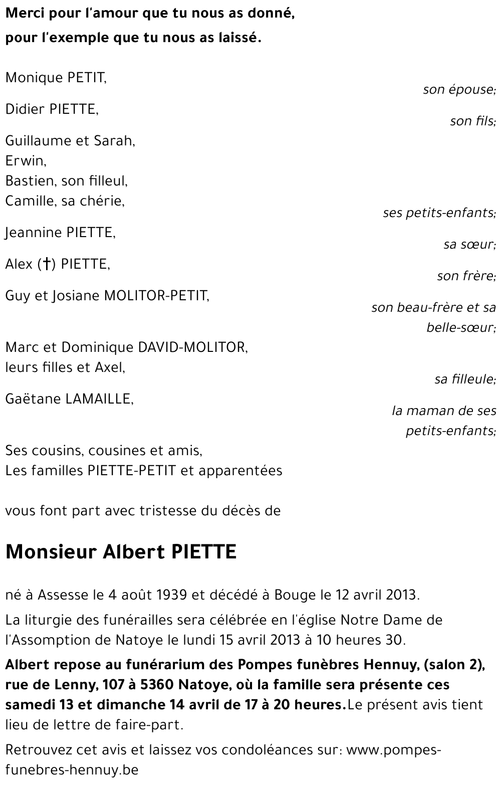 Albert PIETTE