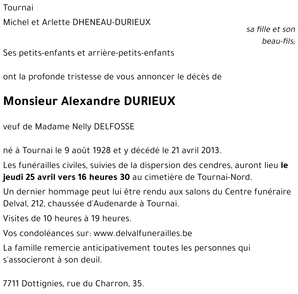 Alexandre DURIEUX