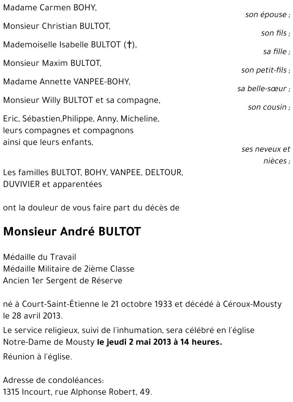 André BULTOT